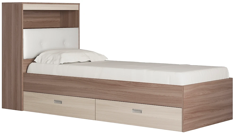 Кровать со спинкой Виктория-3-80 Дизайн-3