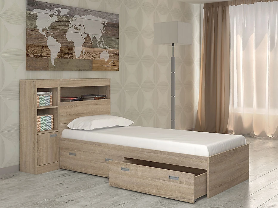 кровать в стиле минимализм Бриз-7 Дизайн-2