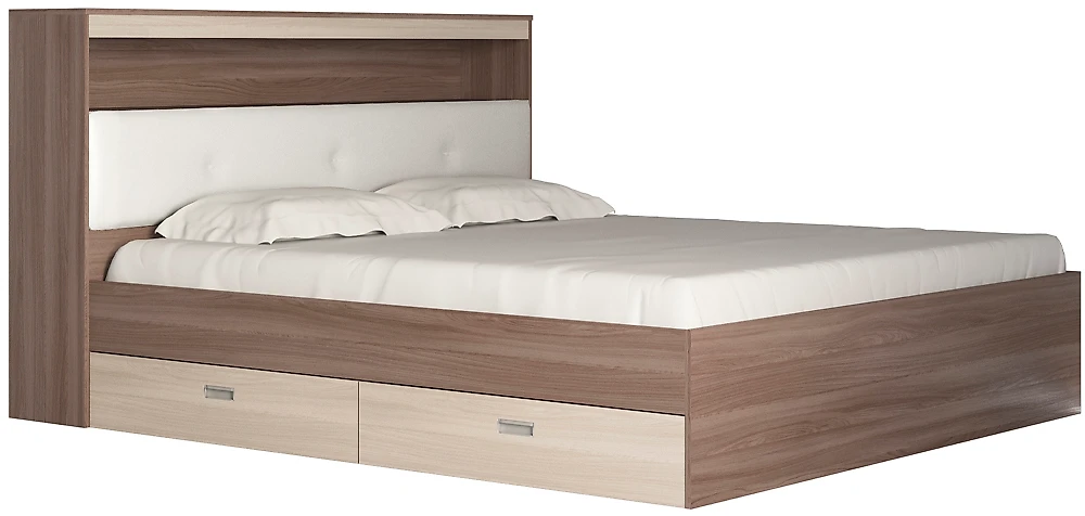 Кровать со спинкой Виктория-3-180 Дизайн-3