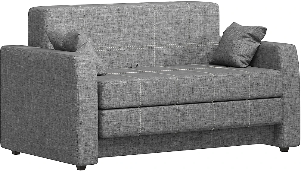 Прямой диван из рогожки Малютка Кантри Грей