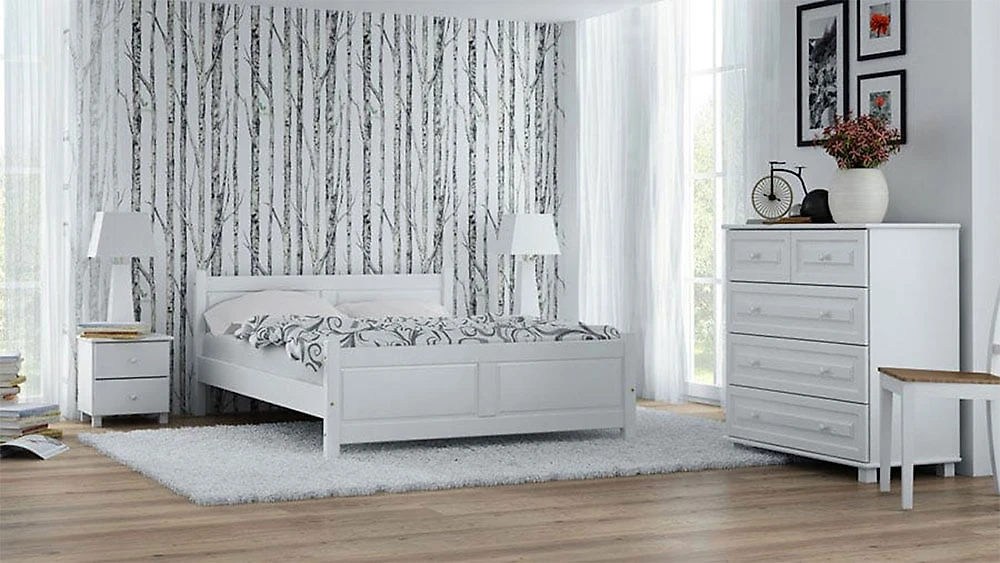 классическая кровать Гиза (Прованс) 90х200 с матрасом