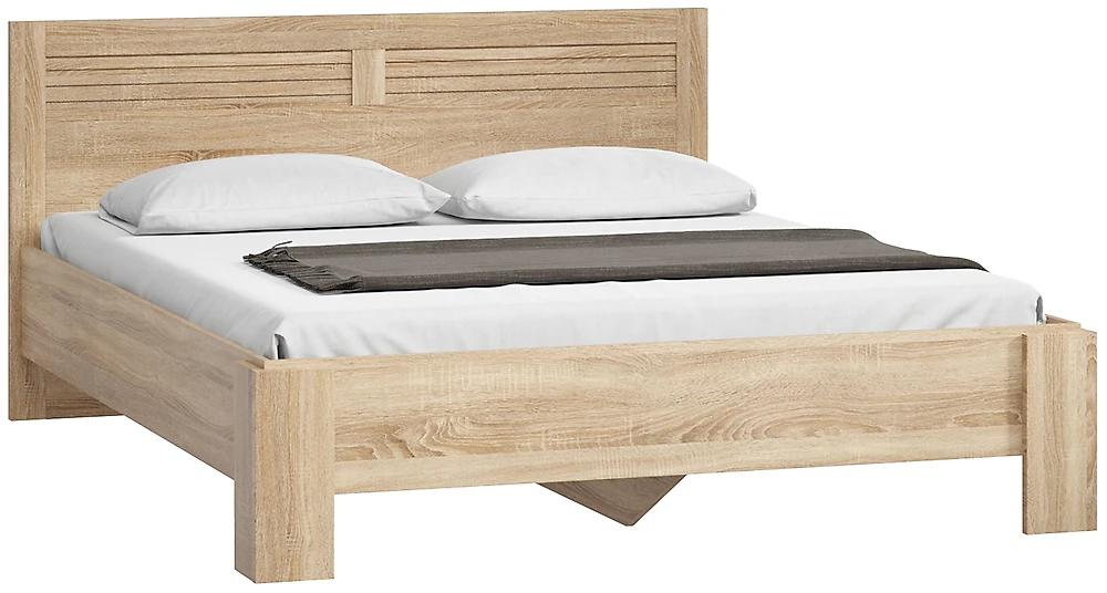 Низкая двуспальная кровать Кантри-160 (Марта)