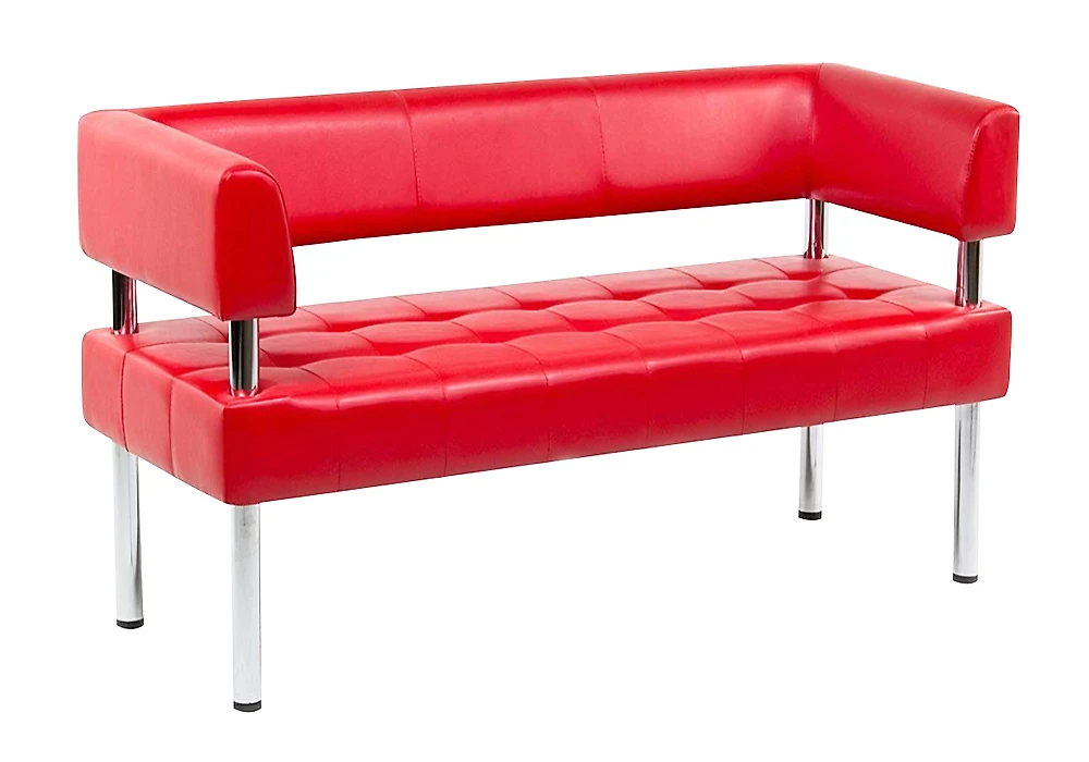 диван в стиле сканди Бизнес 162х78 Красный