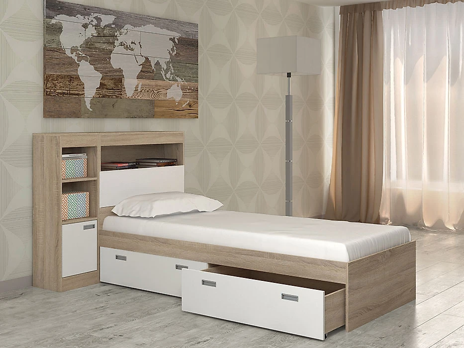 Малогабаритная кровать Бриз-7 Дизайн-3