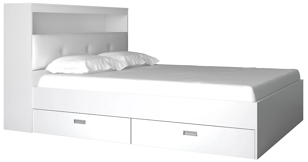 Кровать со спинкой Виктория-3-160 Дизайн-2