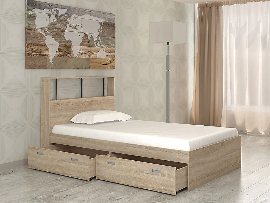 Кровать в стиле прованс Бриз-6 (120) Дизайн-2