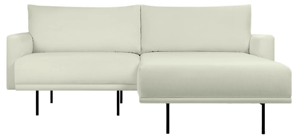 Угловой диван из ткани антикоготь Мисл-1 Barhat White арт.1193125