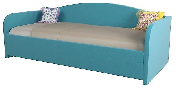 Кровать односпальная 80х200 см Uno Плюш Азур (Сонум)