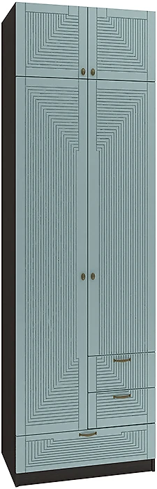 Шкаф распашной белый глянец Фараон Д-12 Дизайн-3