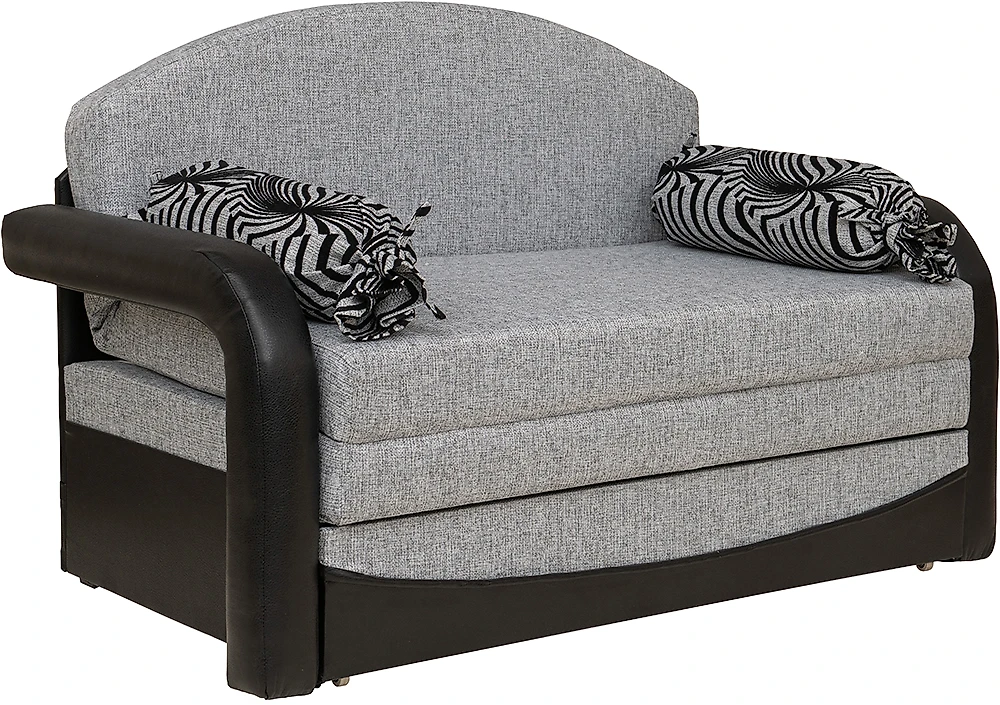 Прямой диван серого цвета Малыш Дизайн 1
