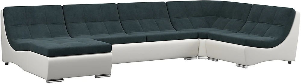 Угловой диван без подлокотников Монреаль-2 Индиго