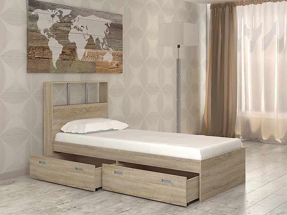Кровать в стиле прованс Бриз-6 (90) Дизайн-2