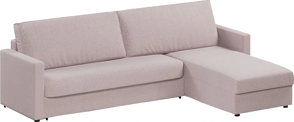 Угловой диван с ортопедическим матрасом Дублин Амиго Виолет