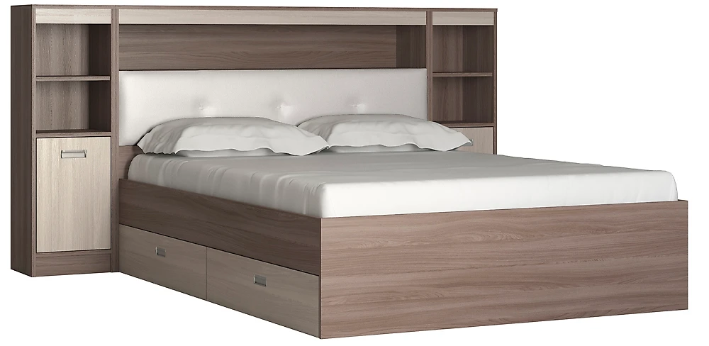 Низкая кровать Виктория-5-140 Дизайн-3
