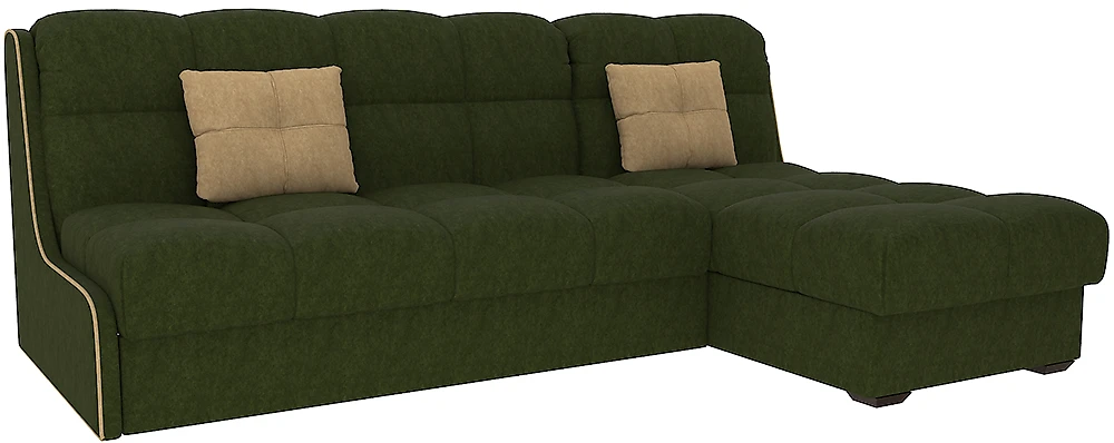 Угловой диван без подлокотников Тахко-БП Плюш Свамп