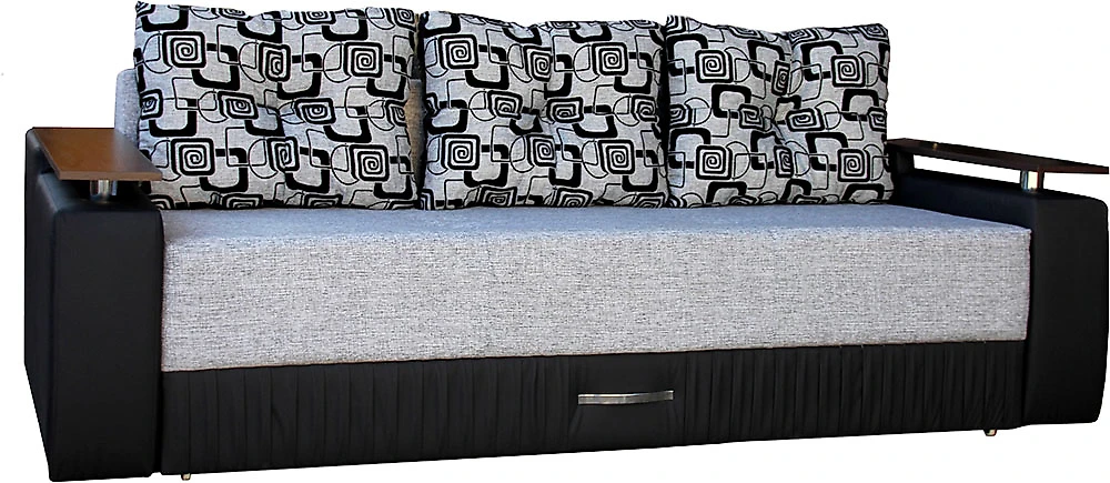 Прямой диван из рогожки Лотос Кантри Грей