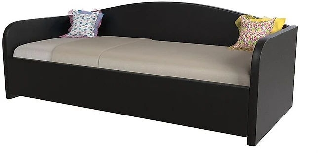 Кровать односпальная 80х200 см Uno Блэк (Сонум)
